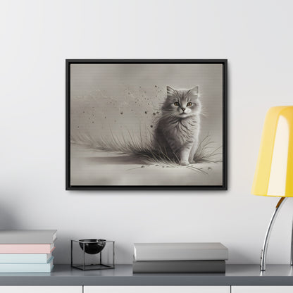 Whiskers in the Wind - Gallery Canvas Wraps, Horizontal Frame