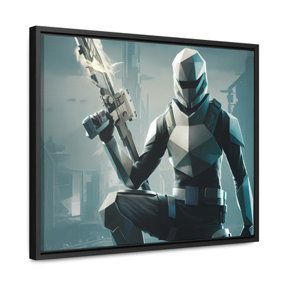 Guardian of the Futuristic Citadel - Gallery Canvas Wraps, Horizontal Frame