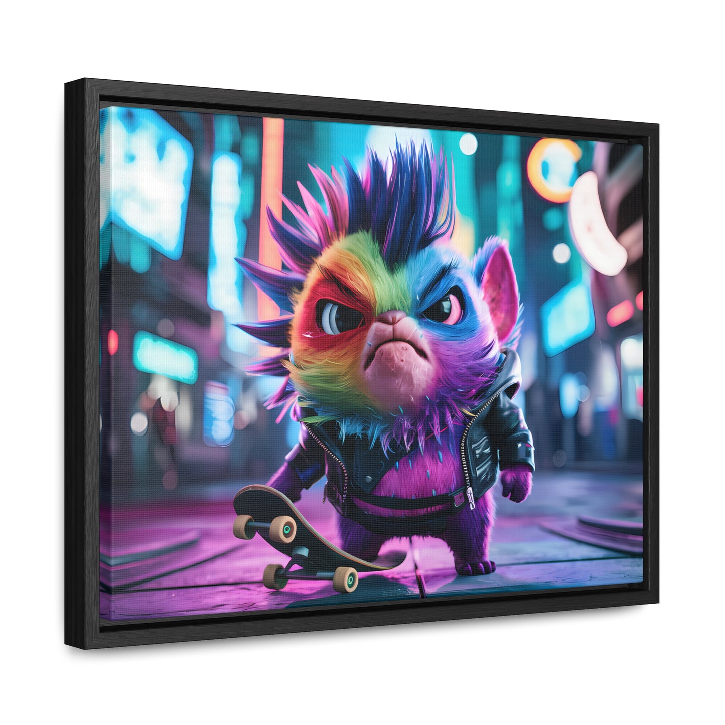 Skateboarding Punk - Gallery Canvas Wraps, Horizontal Frame