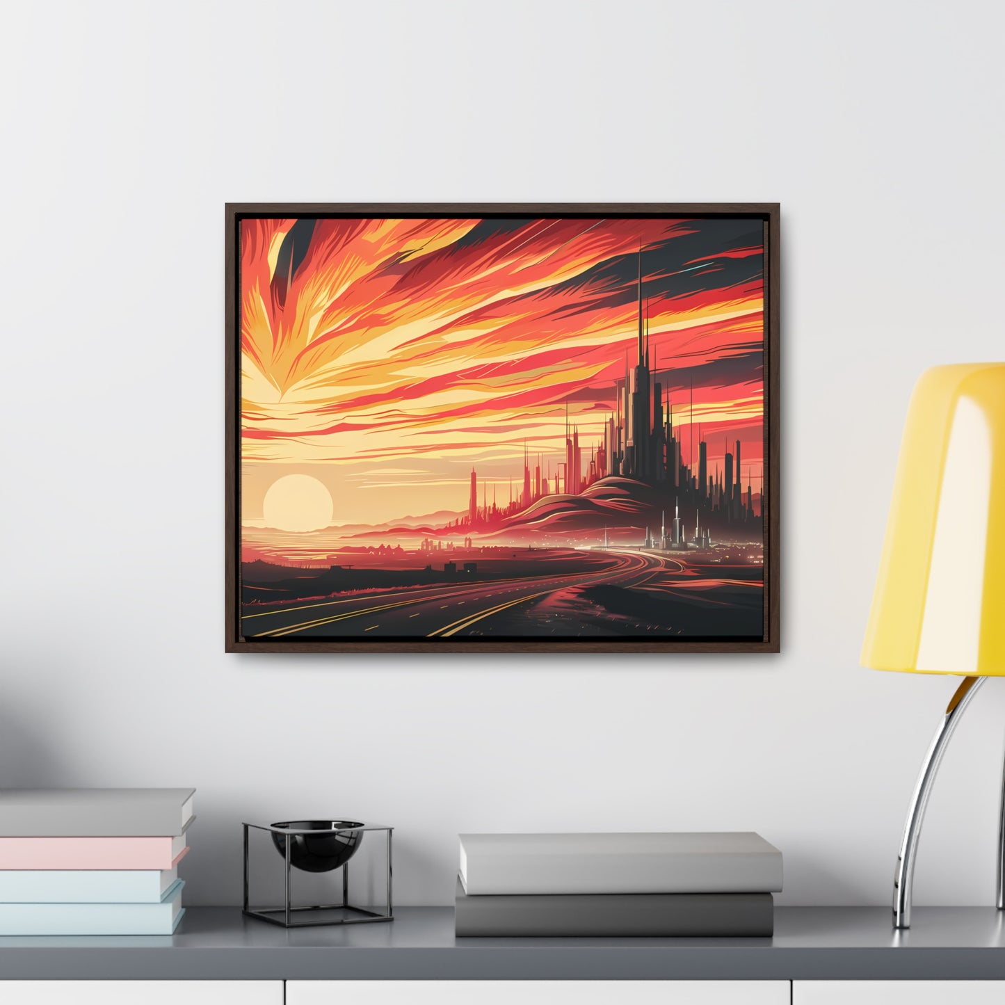 Twilight of the Metropolis - Gallery Canvas Wraps, Horizontal Frame