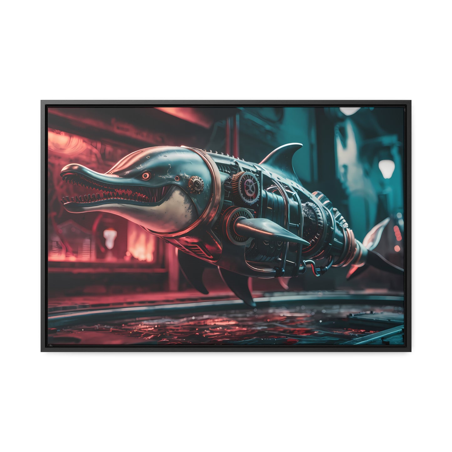 Mechanical Apex Predator - Gallery Canvas Wraps, Horizontal Frame