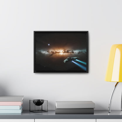 Voyage Through the Cosmic Abyss - Gallery Canvas Wraps, Horizontal Frame