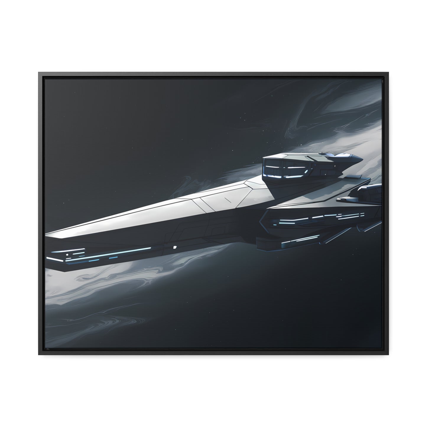 Starship of the Void - Gallery Canvas Wraps, Horizontal Frame