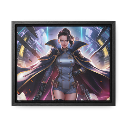 Commander of the Neon Storm - Gallery Canvas Wraps, Horizontal Frame