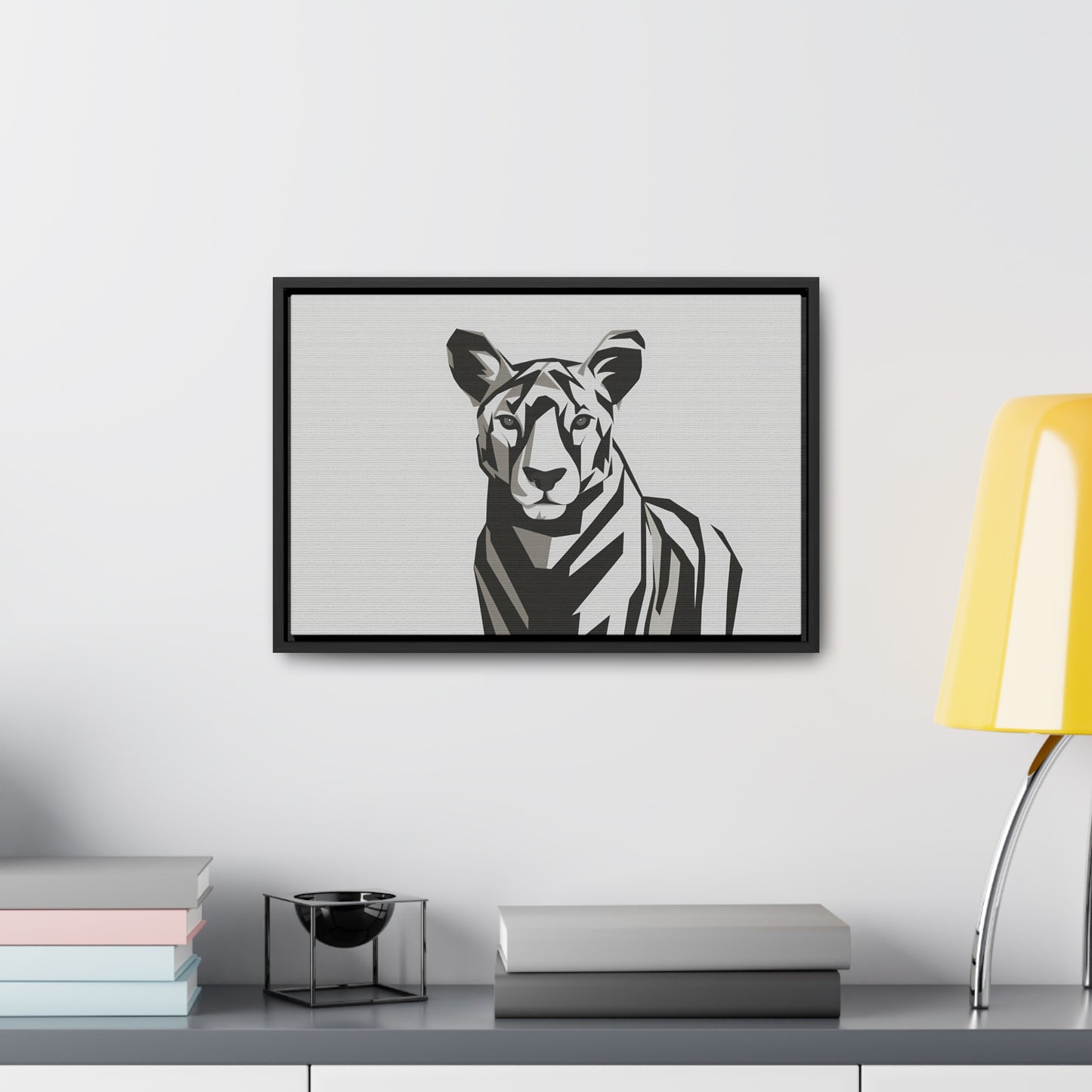 "Monochrome Majesty" - Gallery Canvas Wraps, Horizontal Frame