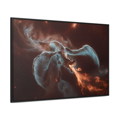 Celestial Inferno Dragon - Gallery Canvas Wraps, Horizontal Frame