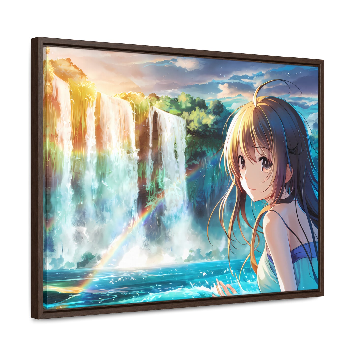 Whispers of the Waterfall - Gallery Canvas Wraps, Horizontal Frame