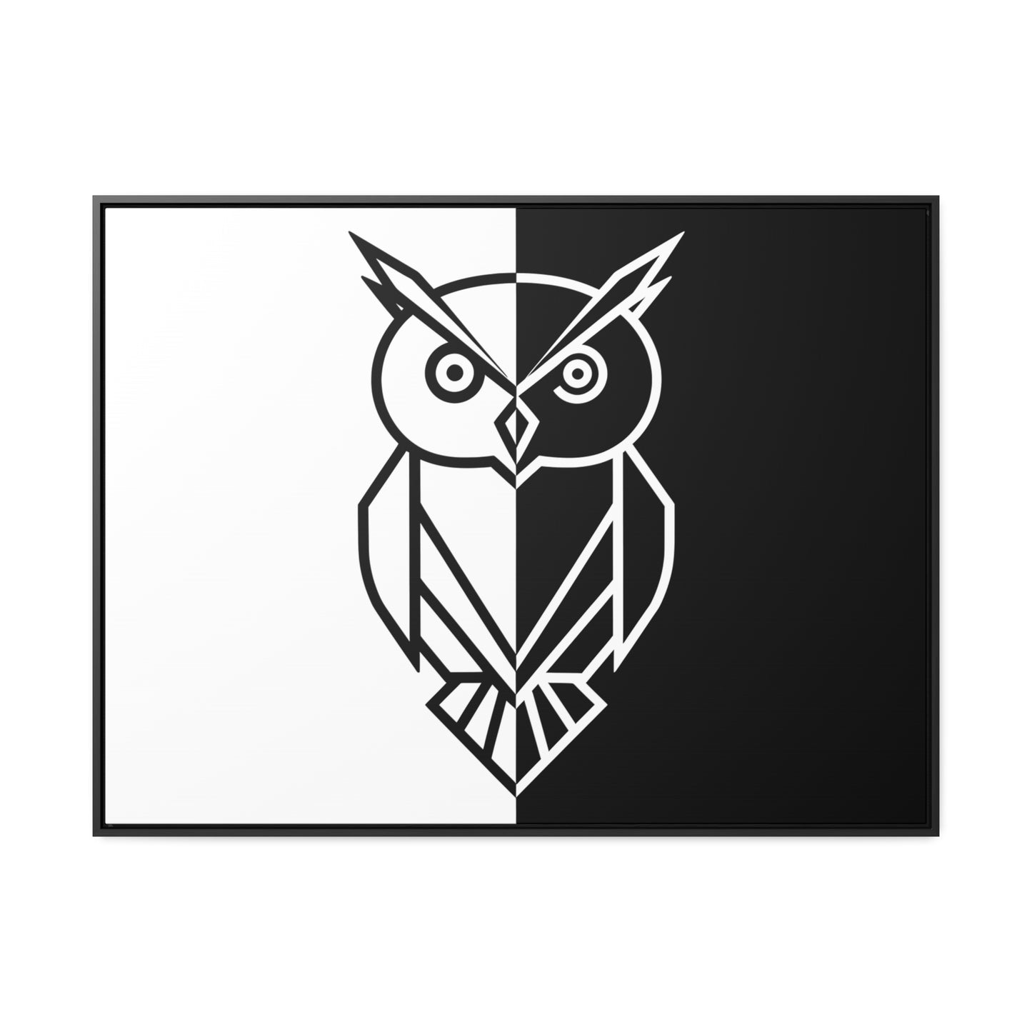 Duality of the Owl - Gallery Canvas Wraps, Horizontal Frame