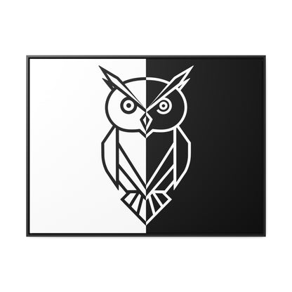 Duality of the Owl - Gallery Canvas Wraps, Horizontal Frame