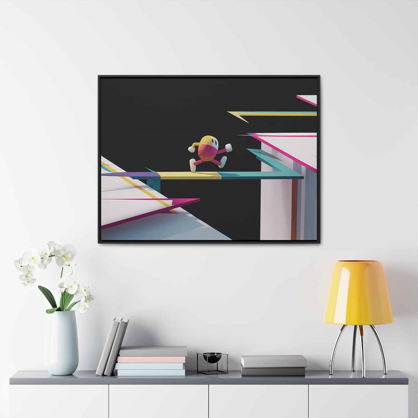 "Leaping Through Dimensions" - Gallery Canvas Wraps, Horizontal Frame