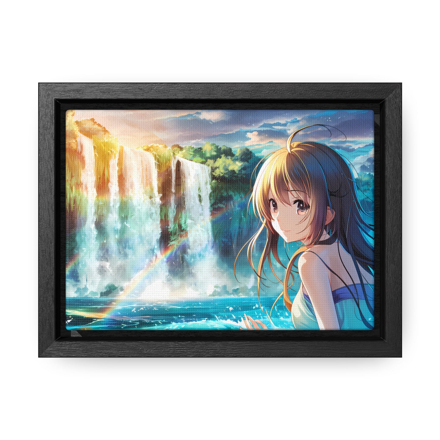 Whispers of the Waterfall - Gallery Canvas Wraps, Horizontal Frame