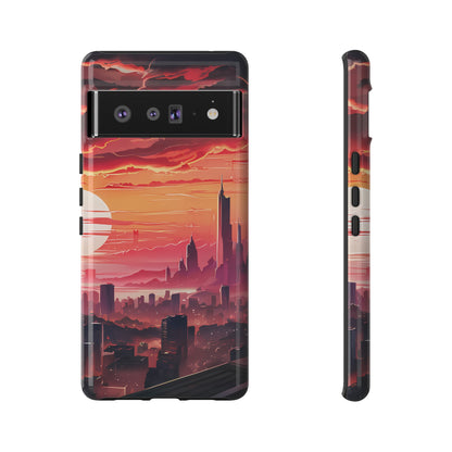 Anime City at Dawn - Smartphone Tough Cases