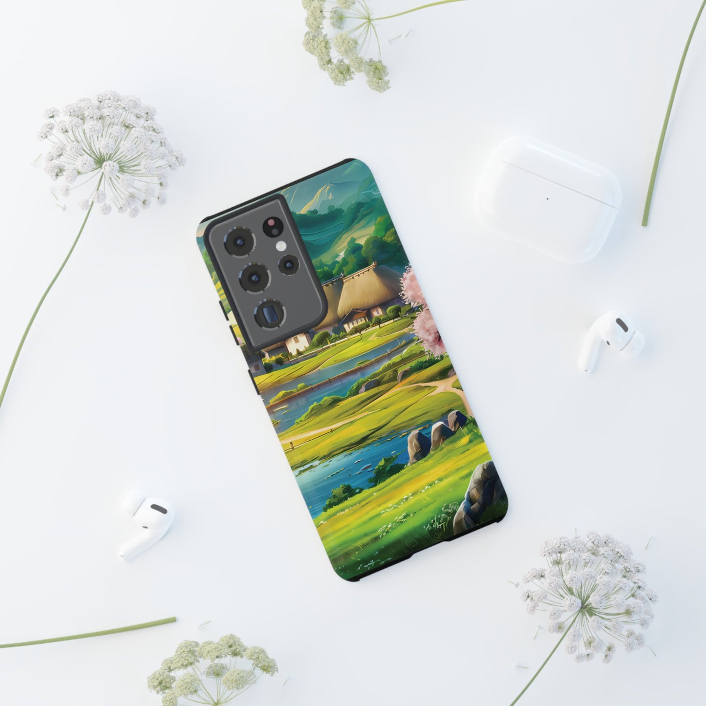 Idyllic Anime Village - Smartphone Tough Cases