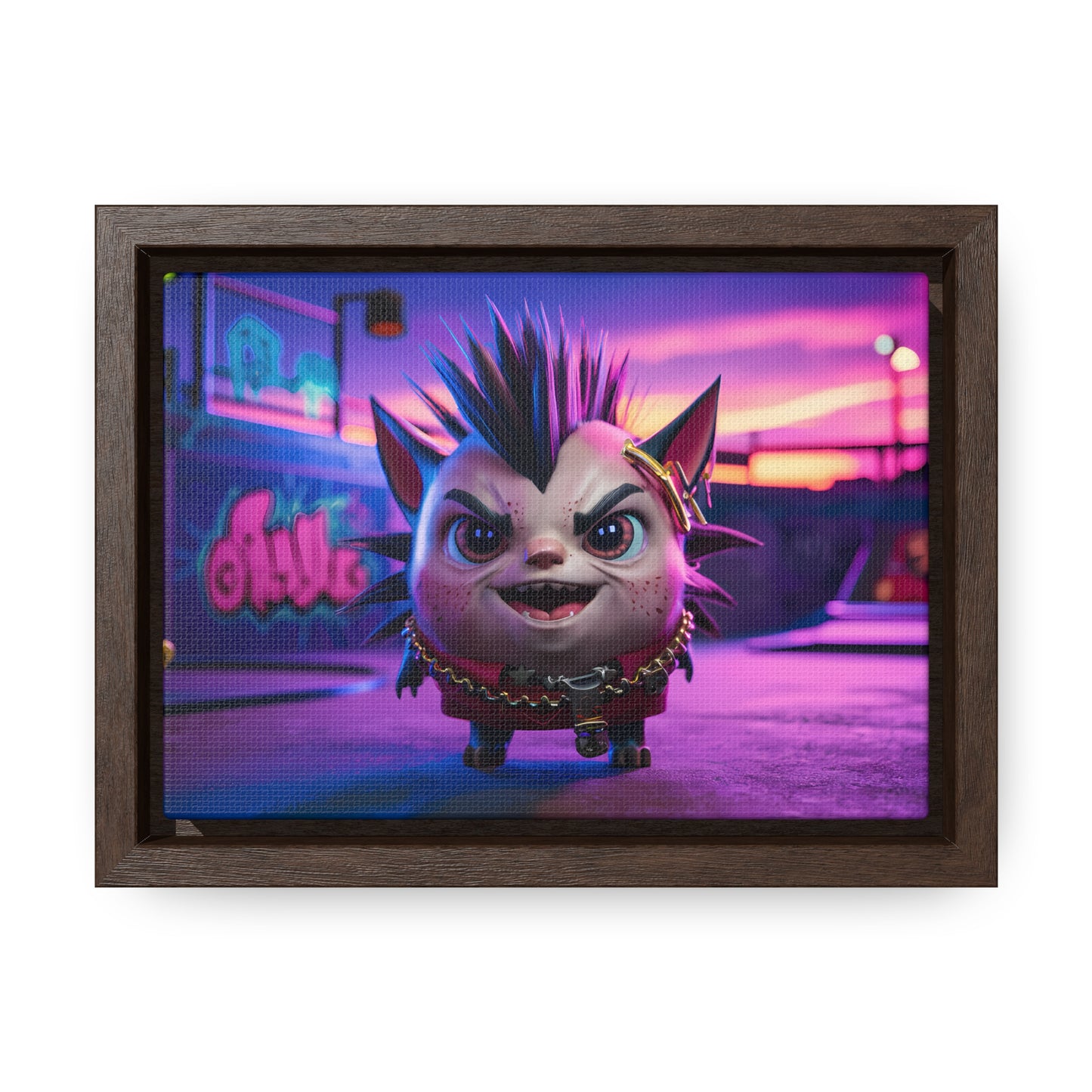 Punk Paws Unleashed - Gallery Canvas Wraps, Horizontal Frame