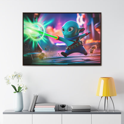 Galactic Defender - Gallery Canvas Wraps, Horizontal Frame