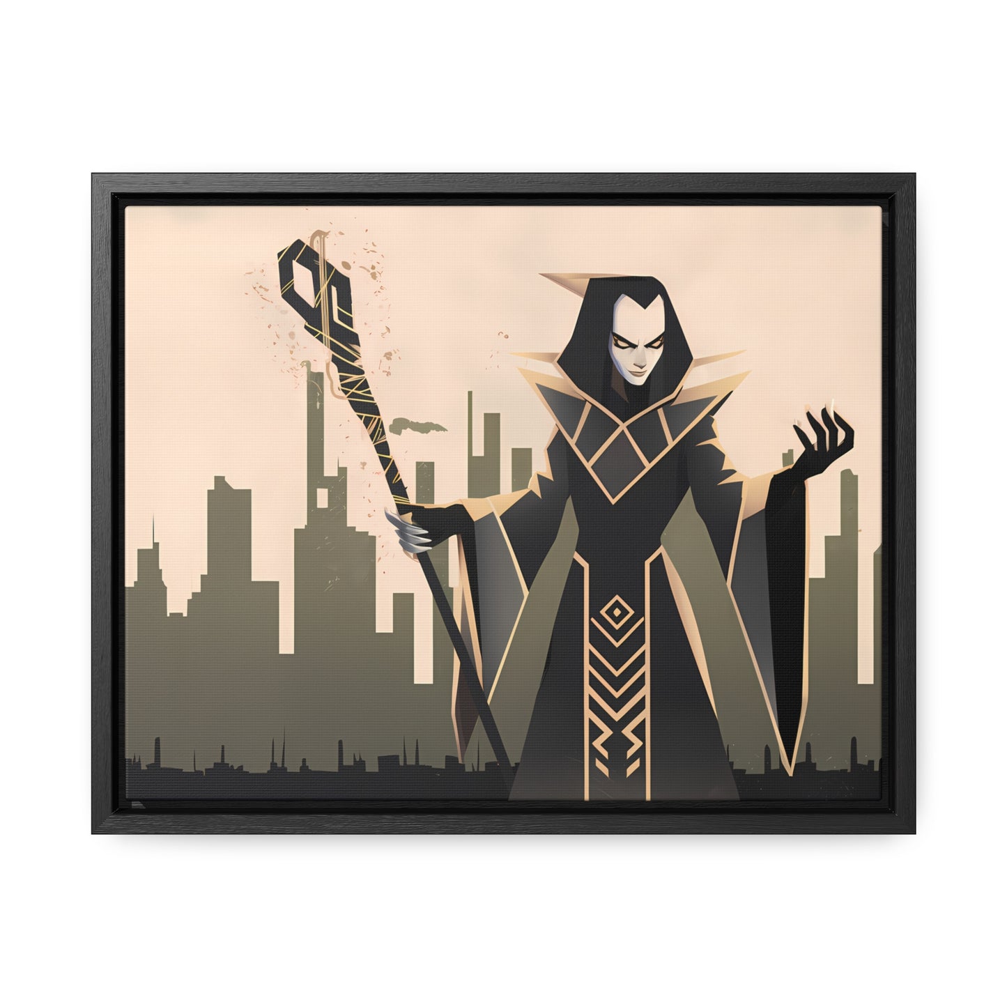 Shadow Sovereign of the Forsaken City - Gallery Canvas Wraps, Horizontal Frame