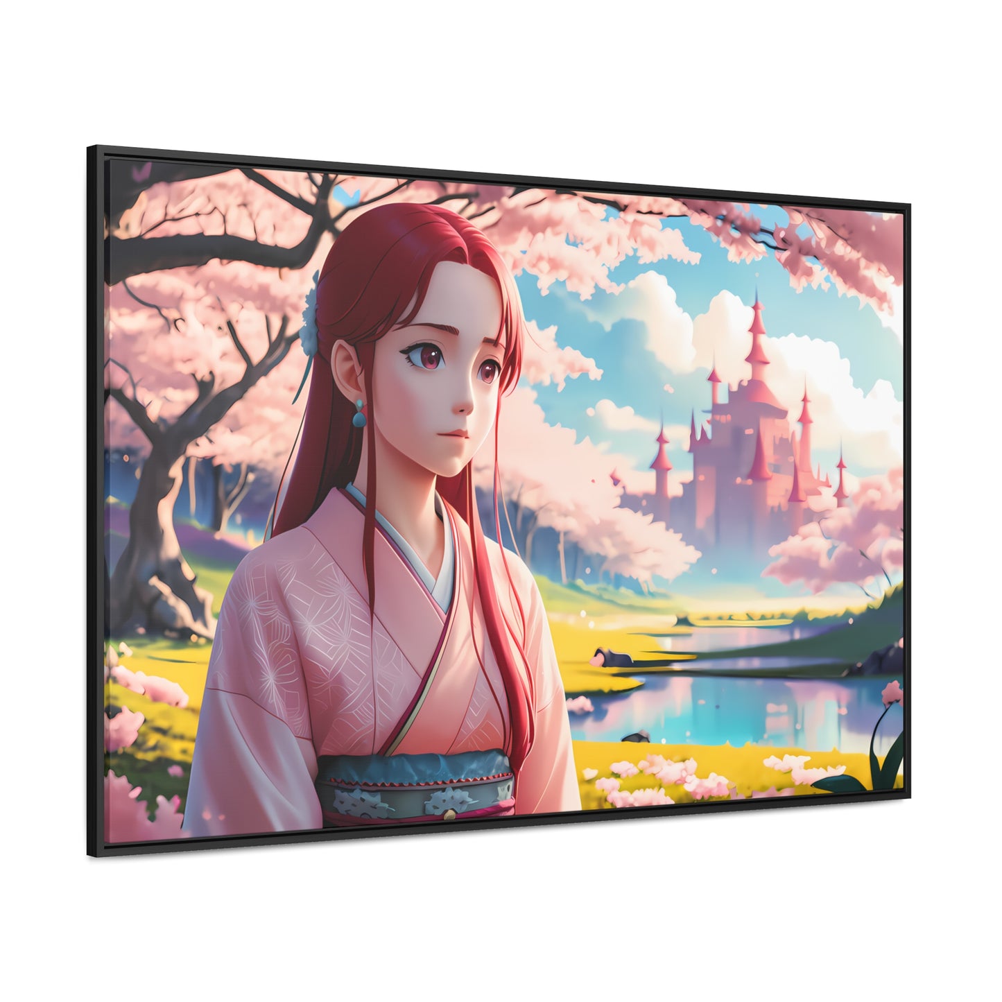 "Whispers of Spring in the Enchanted Realm" - Gallery Canvas Wraps, Horizontal Frame