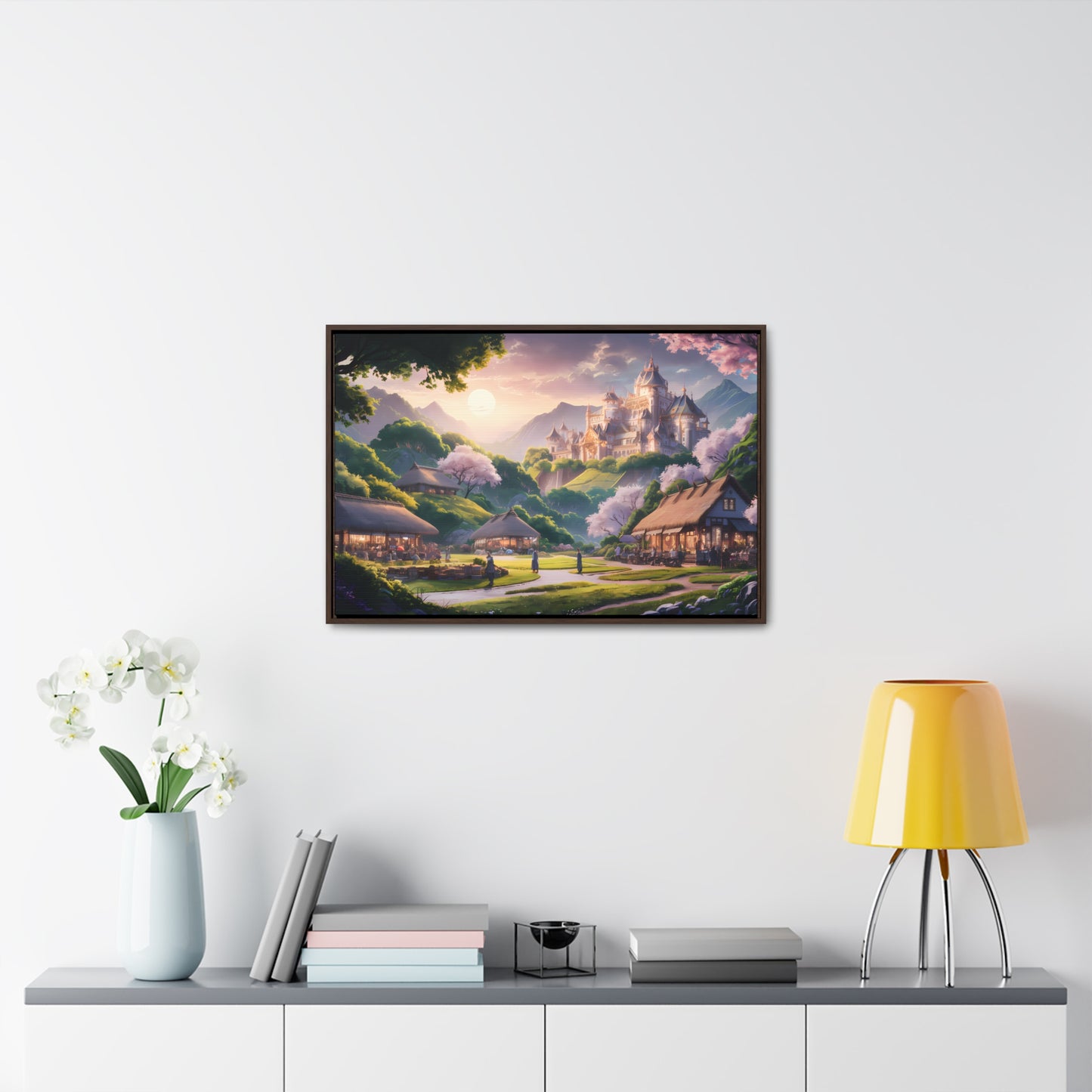 "Whispers of the Twilight Kingdom" - Gallery Canvas Wraps, Horizontal Frame