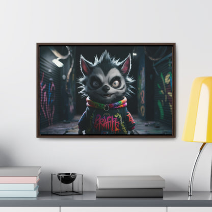 Urban Graffiti Rebel - Gallery Canvas Wraps, Horizontal Frame