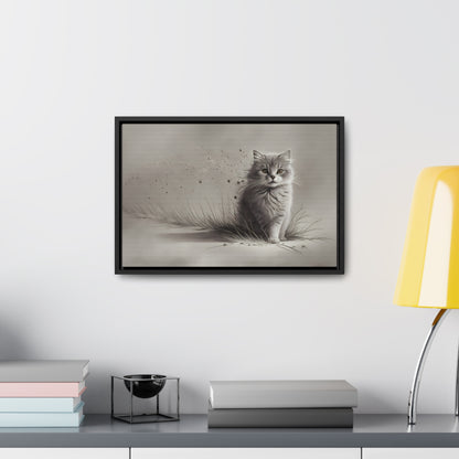 Whiskers in the Wind - Gallery Canvas Wraps, Horizontal Frame