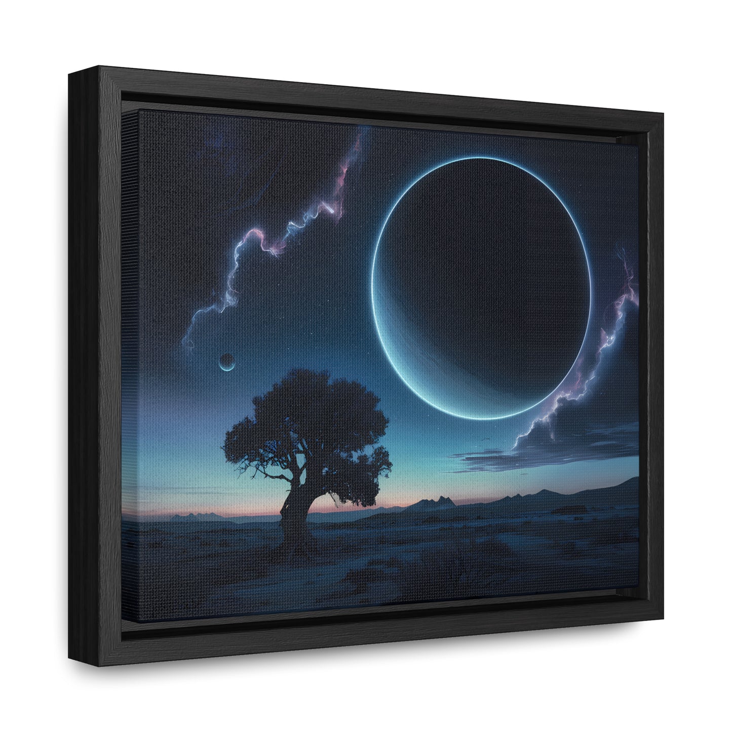 Eclipse of the Silent Horizon - Gallery Canvas Wraps, Horizontal Frame