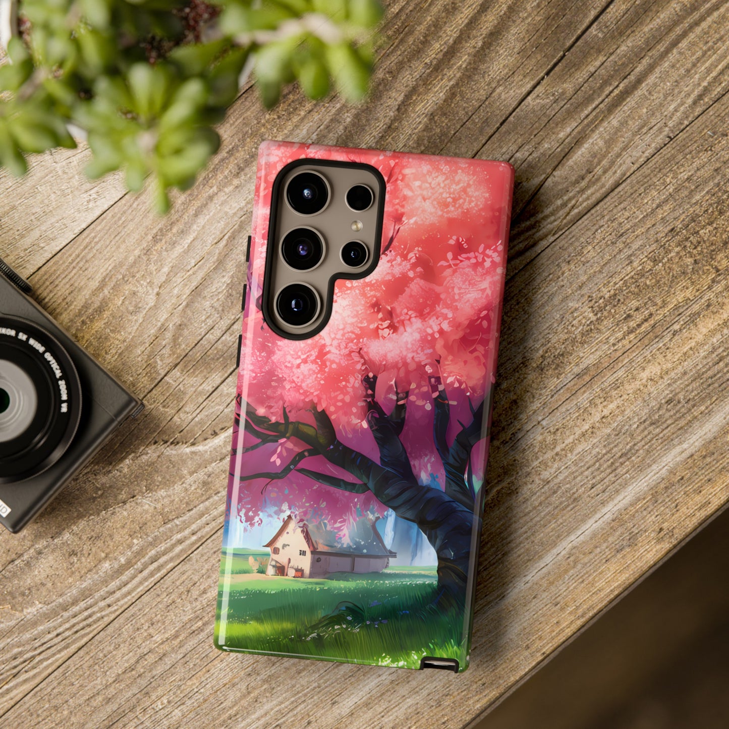 Idyllic Cherry Blossom and a Hut - Smartphone Tough Cases