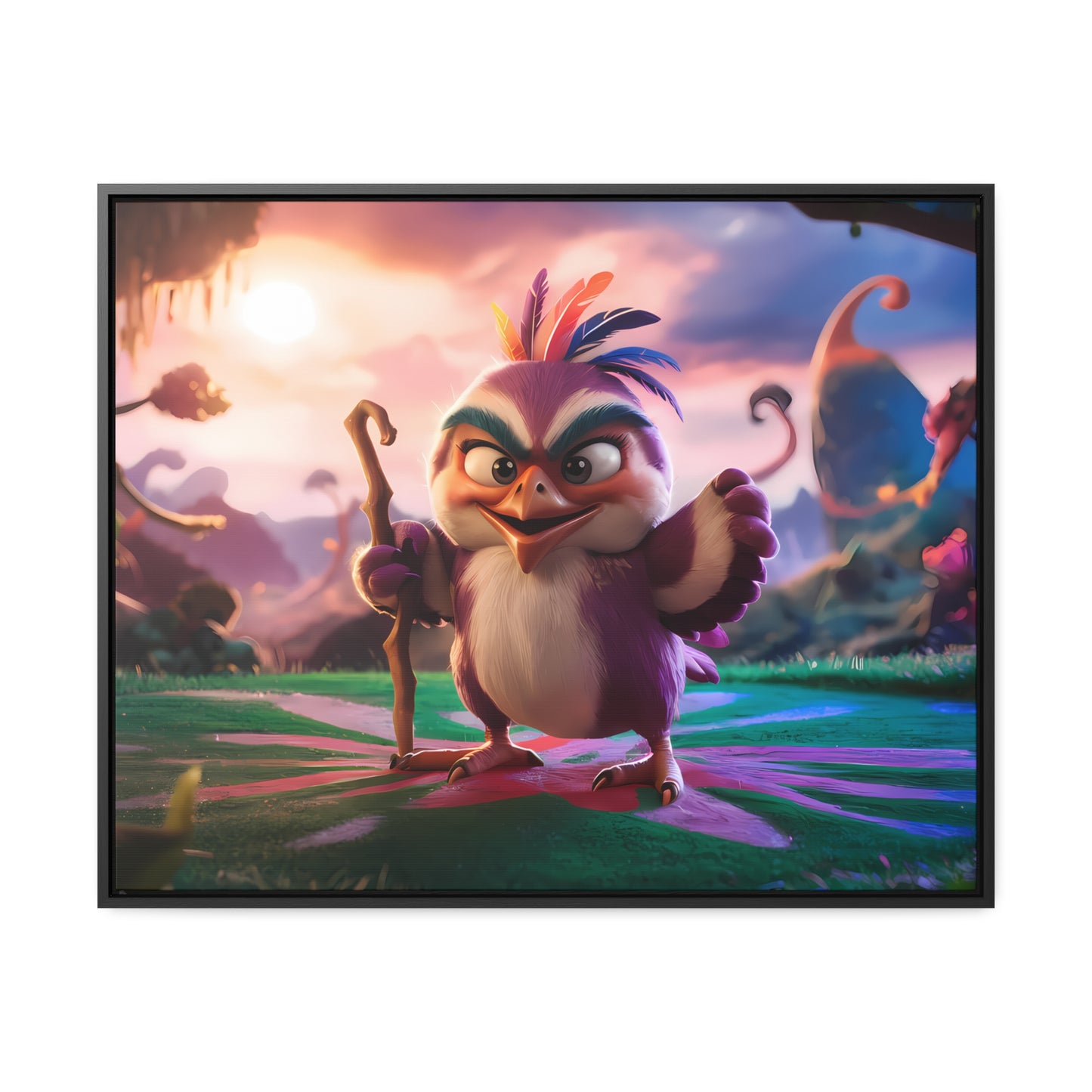 Guardian of the Enchanted Forest - Gallery Canvas Wraps, Horizontal Frame