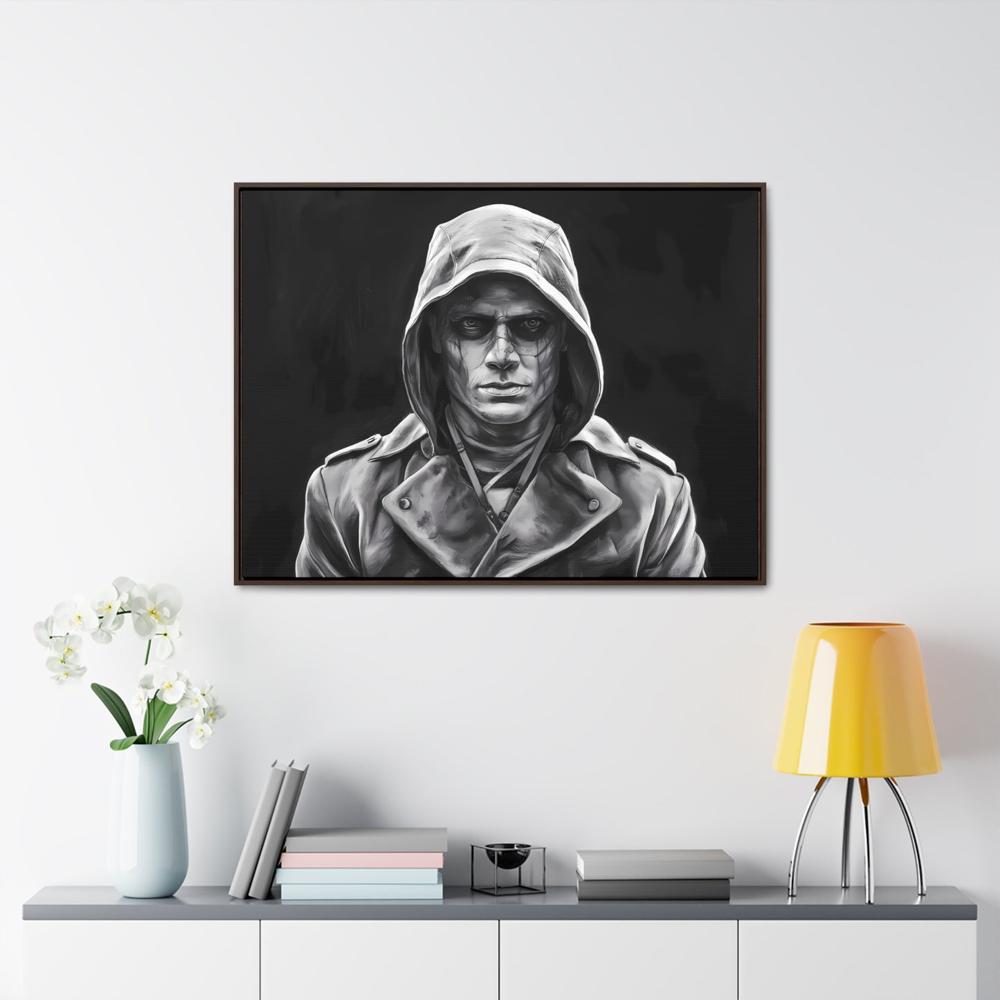 The Shadowed Sentinel - Gallery Canvas Wraps, Horizontal Frame