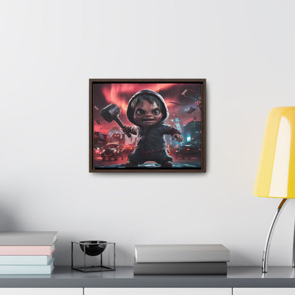 "Revenge of the Tiny Titan" - Gallery Canvas Wraps, Horizontal Frame