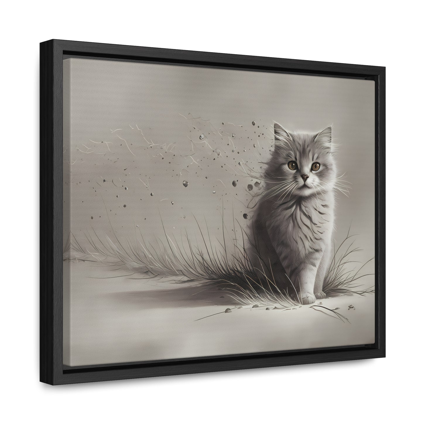 Whiskers in the Wind - Gallery Canvas Wraps, Horizontal Frame