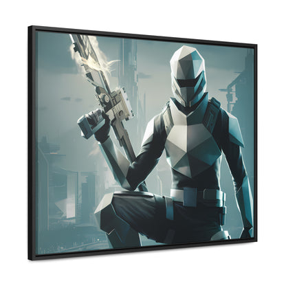 Guardian of the Futuristic Citadel - Gallery Canvas Wraps, Horizontal Frame