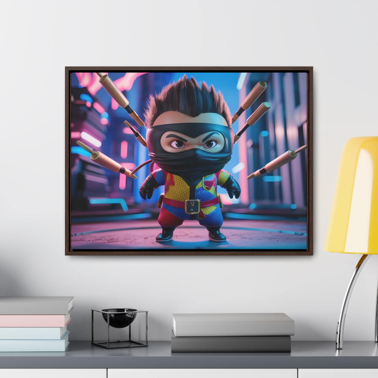 Ninja Toy Showdown - Gallery Canvas Wraps, Horizontal Frame