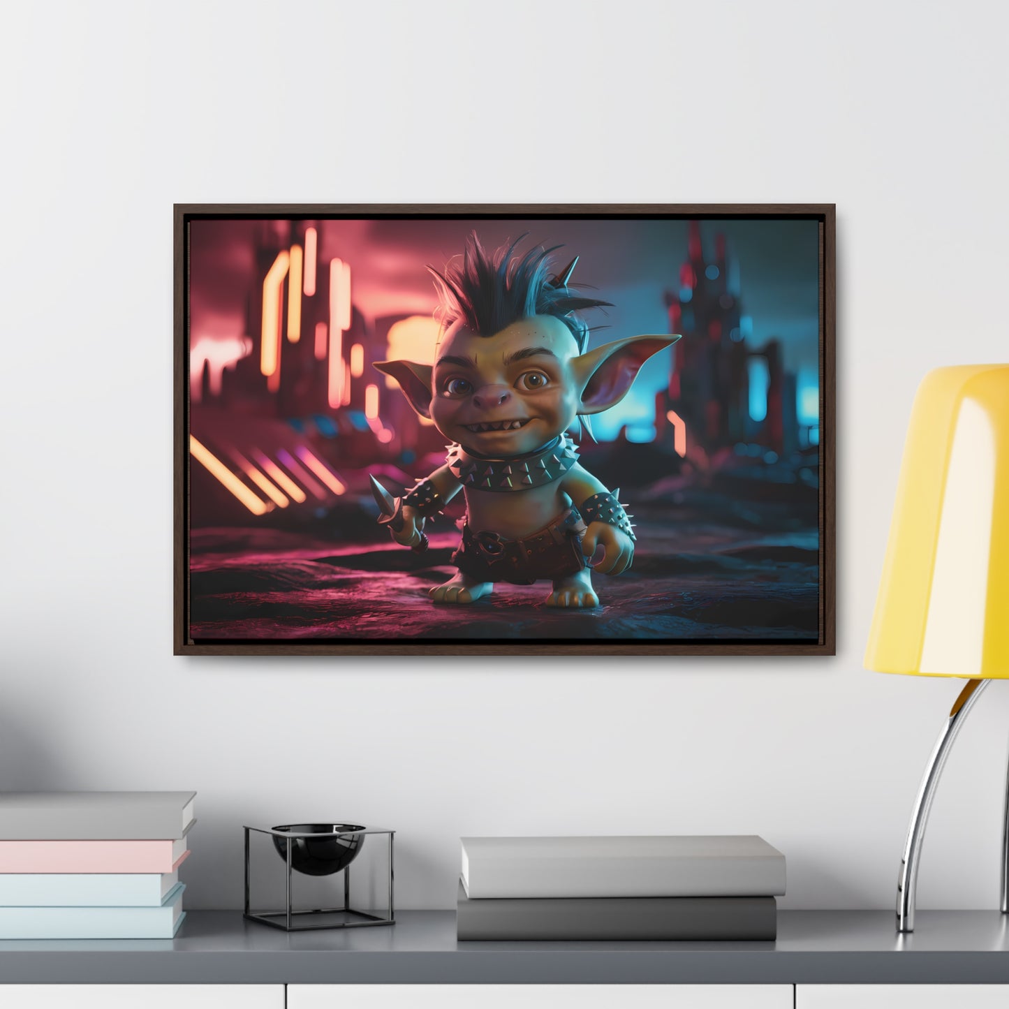 Goblin of the Neon Wastelands - Gallery Canvas Wraps, Horizontal Frame