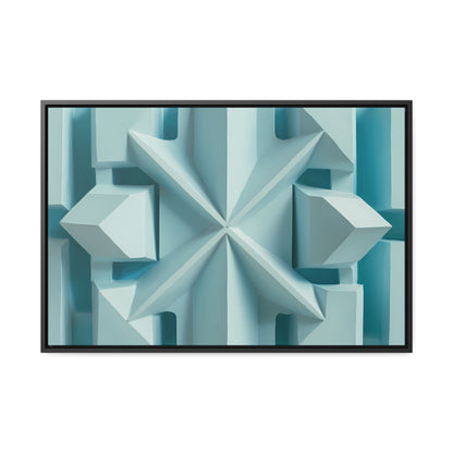 Fractal Symmetry in Ice - Gallery Canvas Wraps, Horizontal Frame