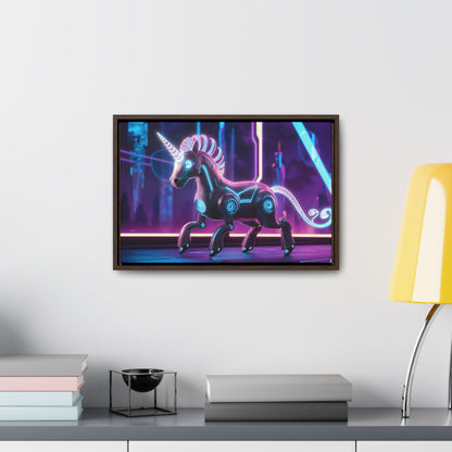 Cybernetic Unicorn - Gallery Canvas Wraps, Horizontal Frame