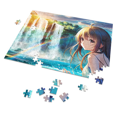 Ethereal Waterfall Symphony - Jigsaw Puzzle (30, 110, 252, 500,1000-Piece)