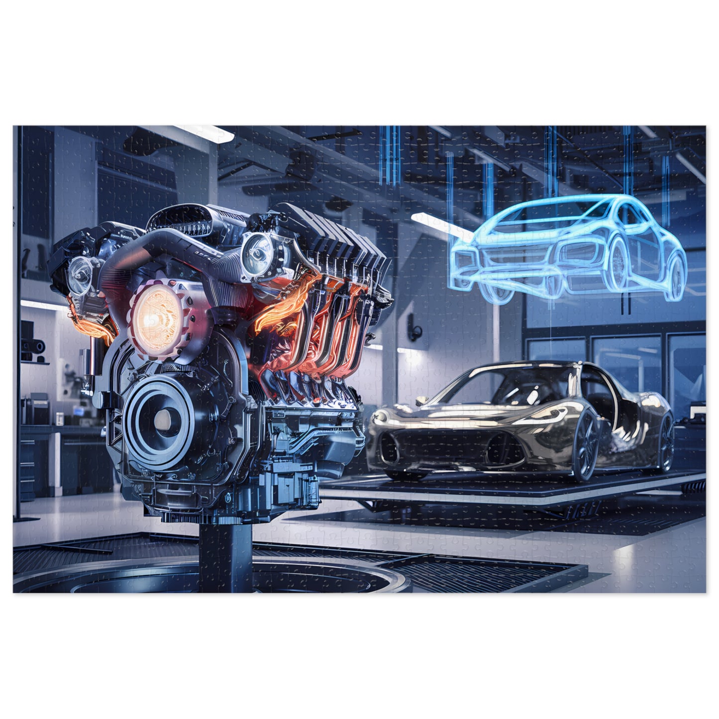 Fusion of Innovation: The Future of Automotive Engineering - Jigsaw Puzzle (30, 110, 252, 500,1000-Piece)