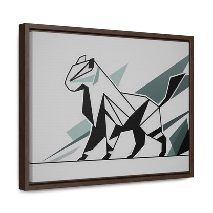 Fractured Feline Form - Gallery Canvas Wraps, Horizontal Frame