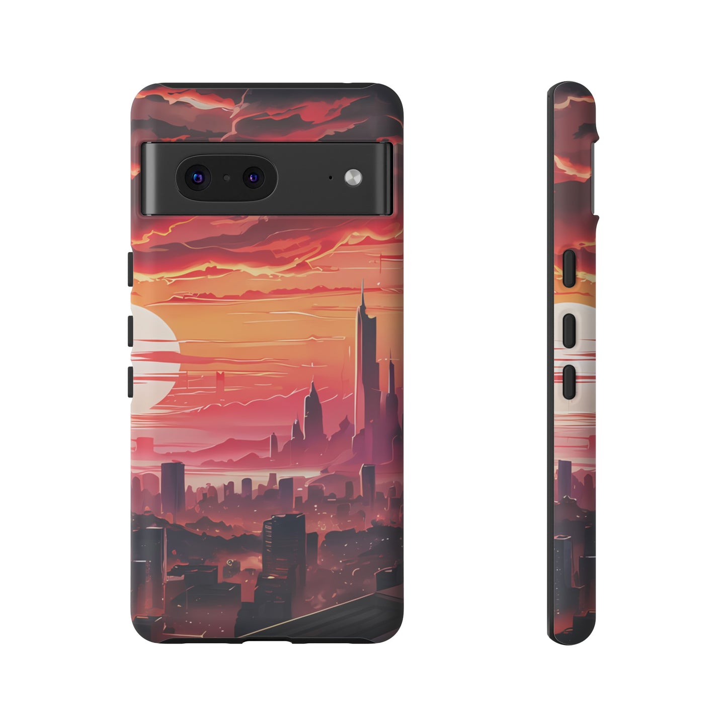 Anime City at Dawn - Smartphone Tough Cases