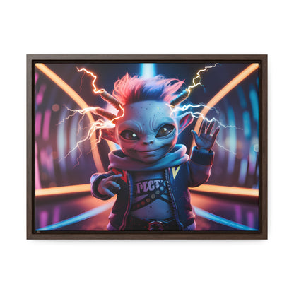 "Neon Spark" - Gallery Canvas Wraps, Horizontal Frame