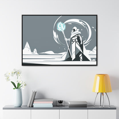 Mage of the Frozen Wastes - Gallery Canvas Wraps, Horizontal Frame