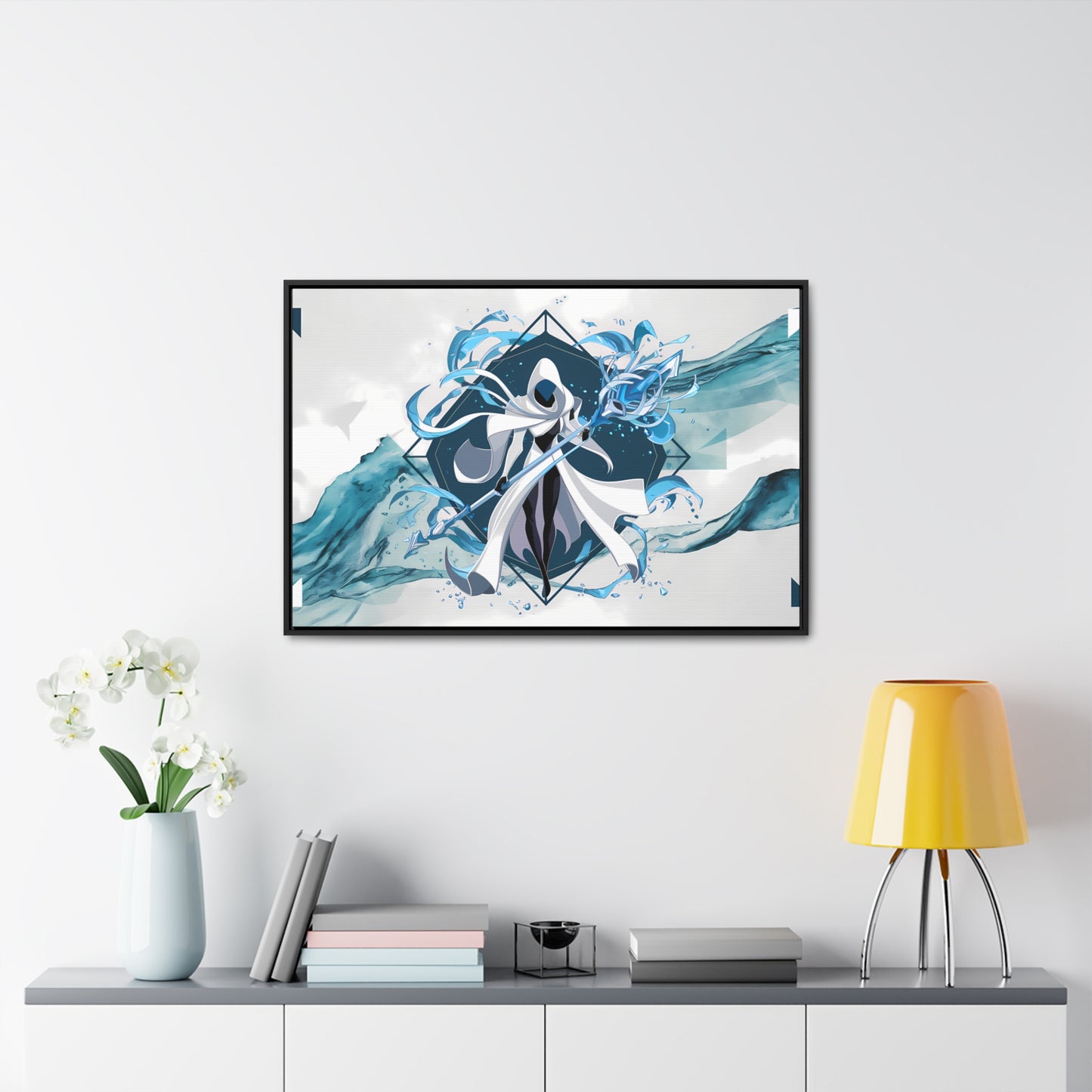 Ethereal Sentinel of the Tides - Gallery Canvas Wraps, Horizontal Frame