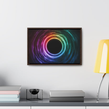 Cosmic Vortex of Light - Gallery Canvas Wraps, Horizontal Frame