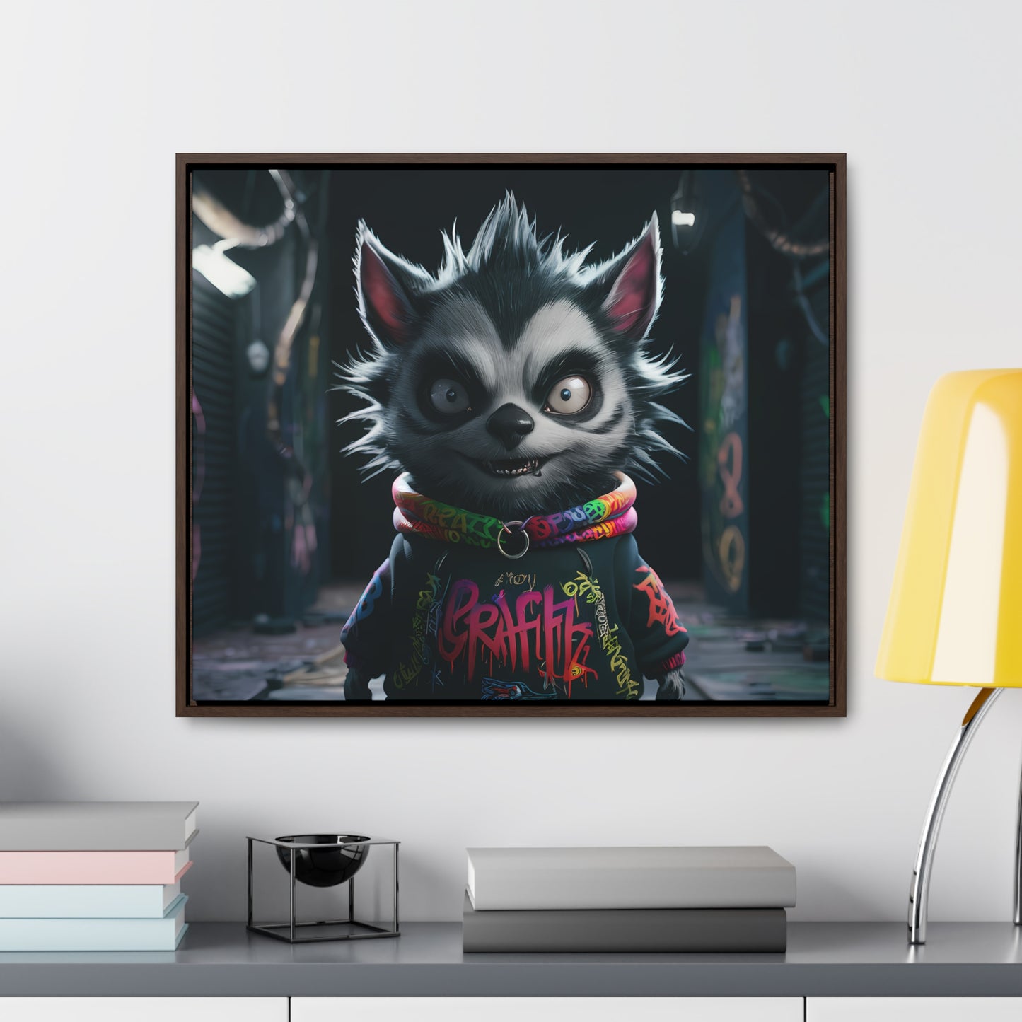 Urban Graffiti Rebel - Gallery Canvas Wraps, Horizontal Frame