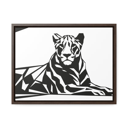 Majestic Geometric Tiger - Gallery Canvas Wraps, Horizontal Frame