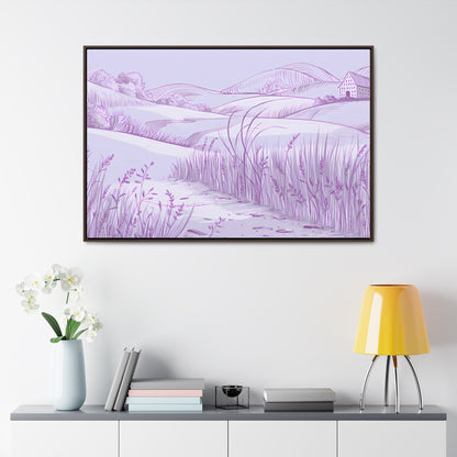 Whispers of the Lavender Hills - Gallery Canvas Wraps, Horizontal Frame