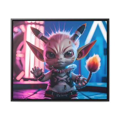 Neon Punk Guardian - Gallery Canvas Wraps, Horizontal Frame