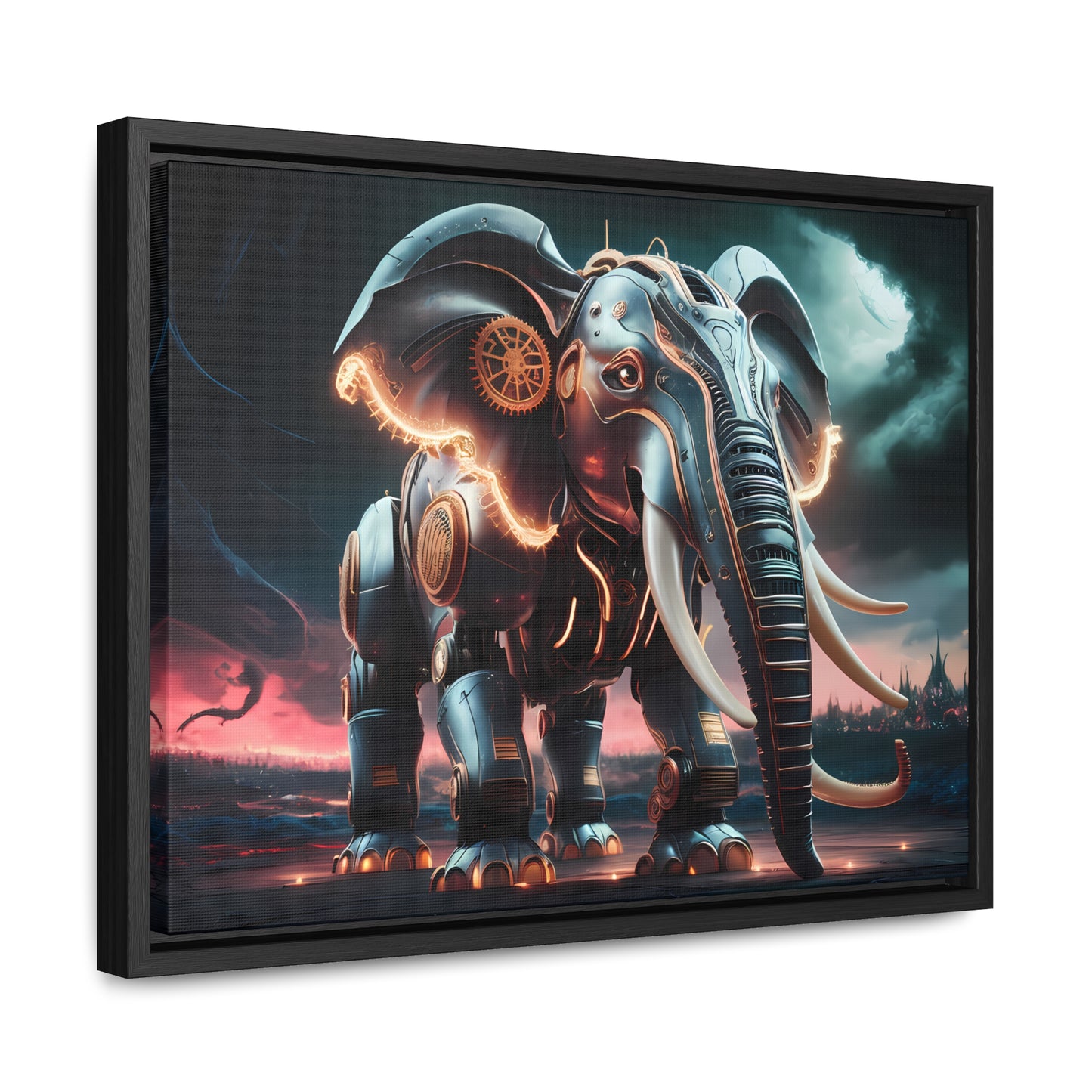 "Clockwork Titan" - Gallery Canvas Wraps, Horizontal Frame