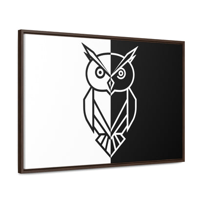 Duality of the Owl - Gallery Canvas Wraps, Horizontal Frame