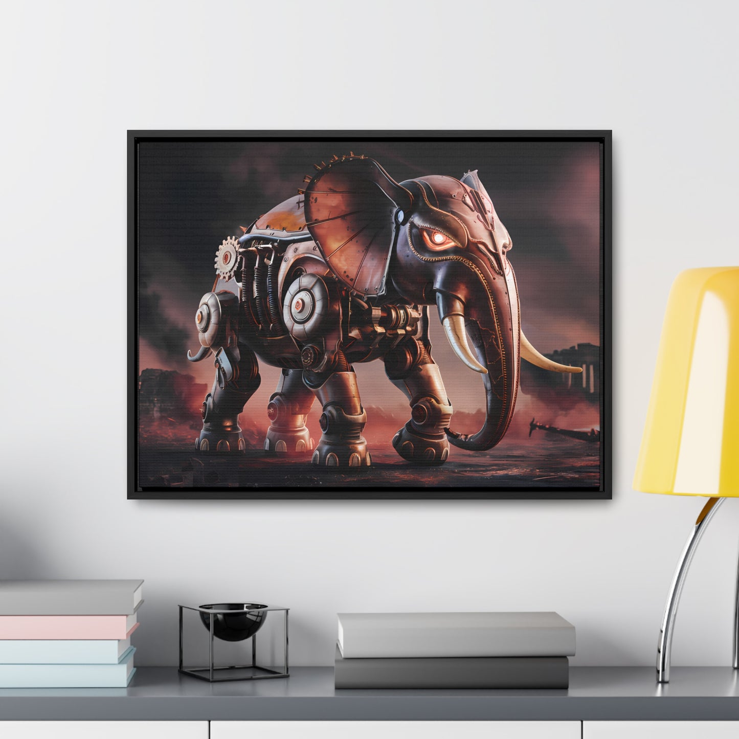 "Mechanized Titan of the Wasteland" - Gallery Canvas Wraps, Horizontal Frame